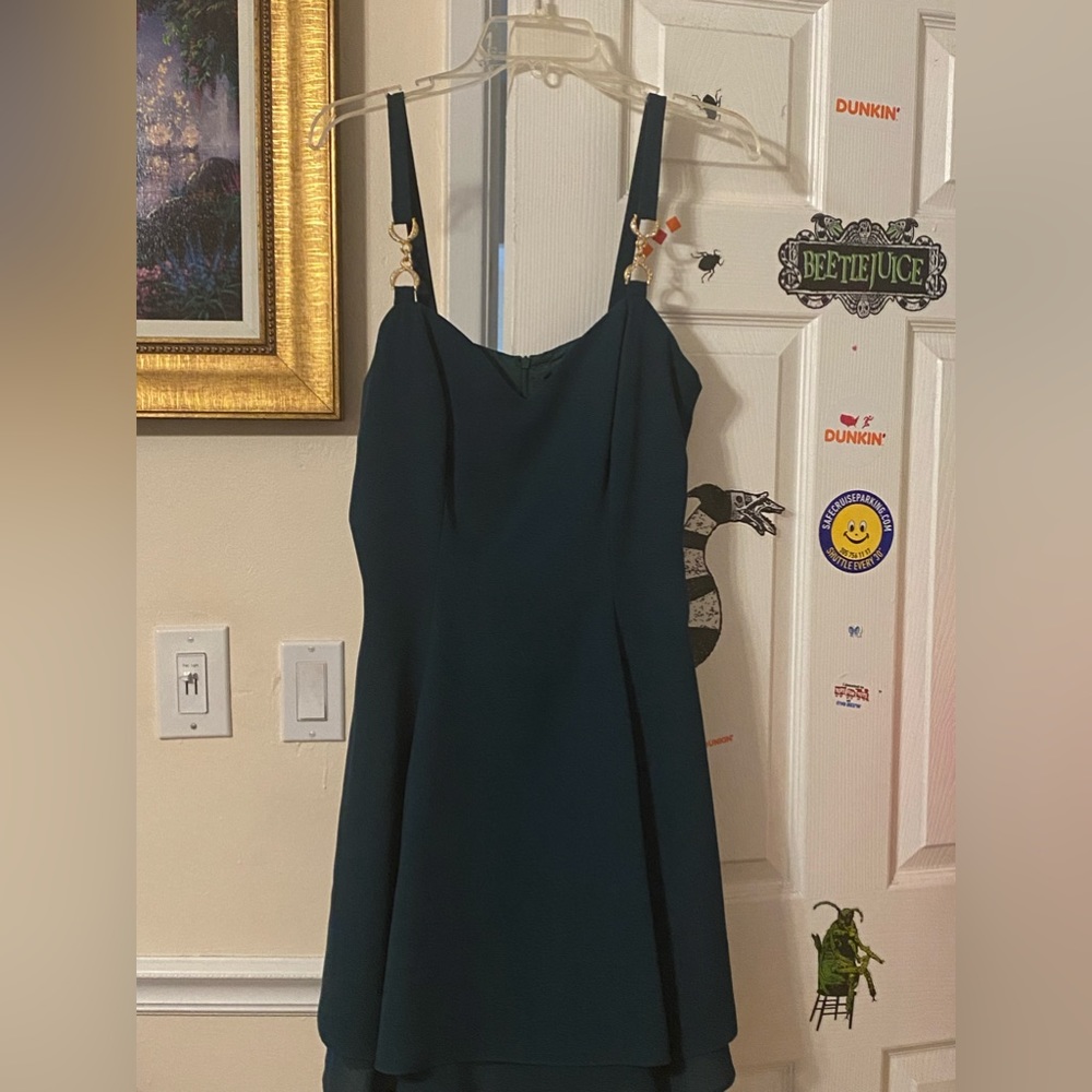 Caren Desiree company beautiful green dress size 10